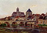 View Canvas Paintings - View Of Moret-Sur-Loing